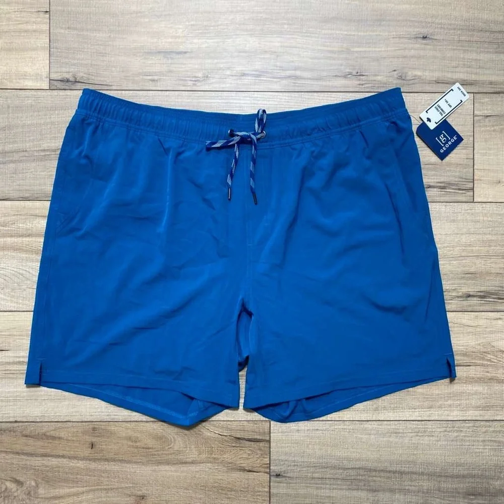 George Men's Athletic Jammer Shorts Shorts Aqua Size 2XL (44-46) Teal‎ Star